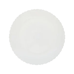 Larah Quarter Plate (White) - 8 Inch