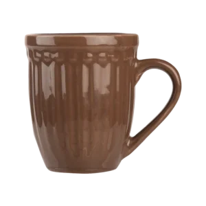 Ceramic Ribbed Mug Black