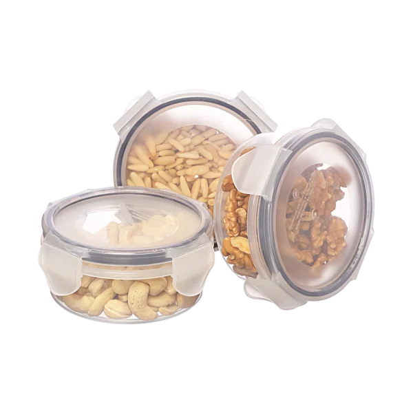 All Time Plastic Lock & Safe Container - 230 Ml (Set Of 3)