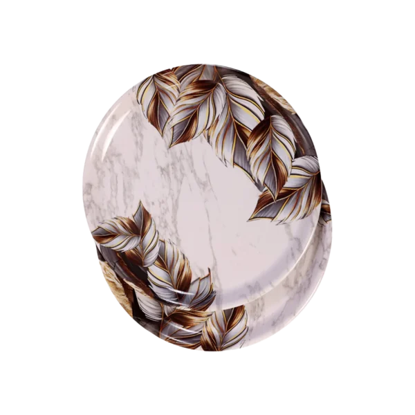 Essenware Delux Melamine Thali 12 Inch D-2 (Pack of 2)