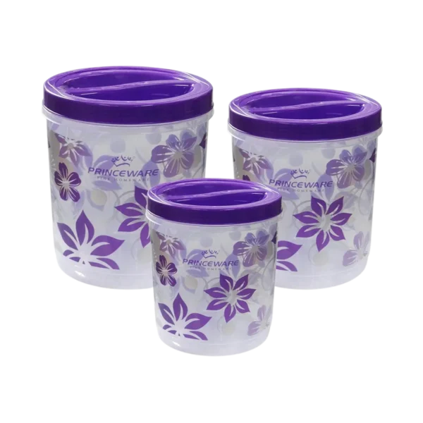 Princeware Container Set 3Pcs 4/7/12 Ltr