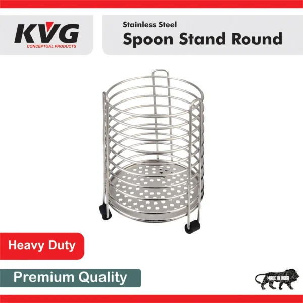 Kvg Premium Stainless Steel Spoon Stand - 1 Unit