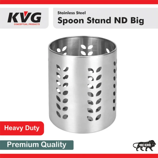 Kvg Stainless Steel Oak Cutlery Holder - 1 Unit