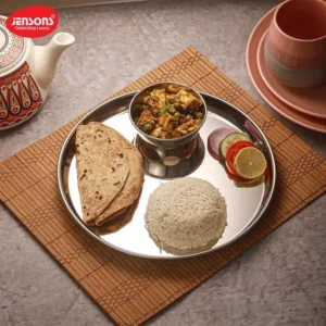 Jensons Stainless Steel Begi China Plate - 8 Inch