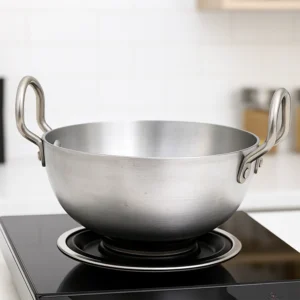 Pooja Induction Compatible Aluminum Kadhai (2 Ltr) - 1 Unit