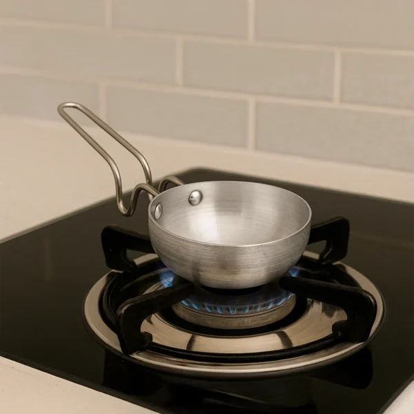 Pooja Aluminium Tadka Pan - 1 Unit