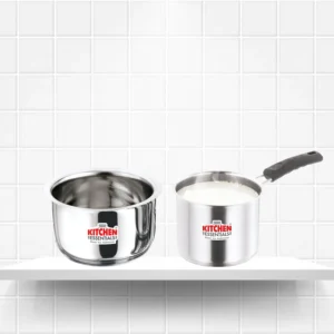 Combo Of KE Stainless Steel Milk Pan & 1.5 Ltr Tope