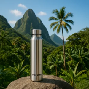 Dew Stainless Steel Single Walled Water Bottle (1 Ltr) - 1 Unit