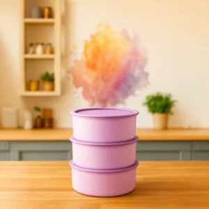 Snap & Lock Round Container 1075 - 500Ml Opaque Plain Shrink Wrap - Pack Of 3