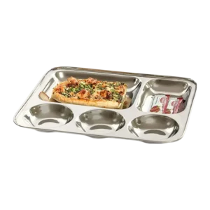Jensons Stainless Steel 5 In 1 Partation Plate (Buy 1 Get 2 Free)
