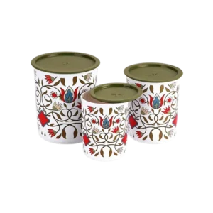 Oliveware Pascha Set Of Container 3 - 850 Ml, 1.35 Ltr, 2.2 Ltr