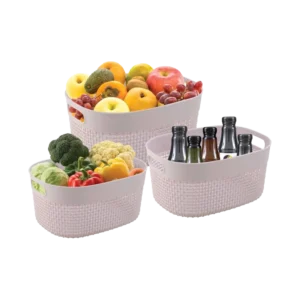 Filo Basket Oval - Pack Of 3
