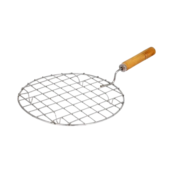 Steel Roaster With Wooden Handle