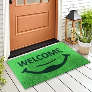 Green Pvc Mat ( Welcome) - 1 Unit
