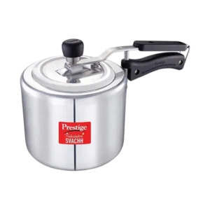Prestige Nakshatra Svachh 3 Litre Aluminium Inner Lid Pressure Cooker (Silver)