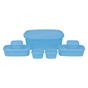 Princeware Sf Packing Container (2.85 Ltr-1 Piece, 475 Ml-2 Pieces, 100 Ml-4 Pieces) Assorted Color - Pack Of 7