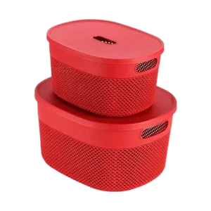 Oliveware Bingo Basket (Set Of 2) - 5.2 Ltr + 3.4 Ltr (Assorted Color)