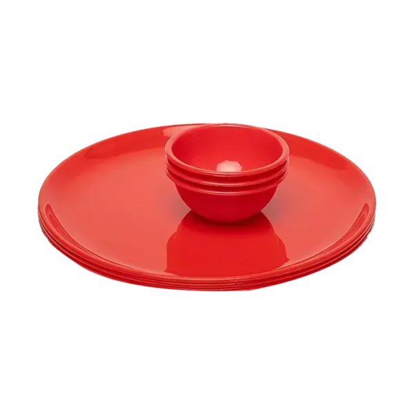 Saura 3 Plates & 3 Bowls (6 Pieces Set)