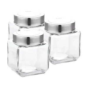 Yera Jar Steel Lid Ksm 300 (Pack Of 3) - 320 Ml