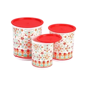 Oliveware Dezire Container Set (850 Ml + 1.35 Ltr + 2.2 Ltr) - Pack Of 3