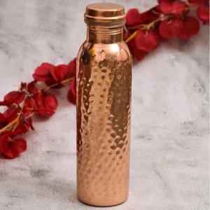 Copper Hammered Water Bottle - 1 Unit
