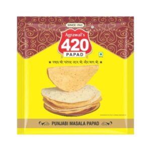 Agarwal 420 Punjabi Masala Papad (400g)