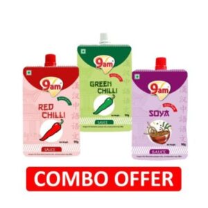 9am Green Chilli Sauce 90g, Red Chilli Sauce 90g...
