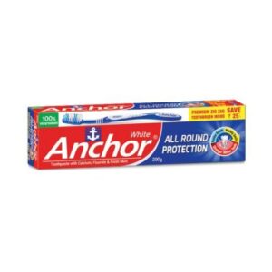 Anchor White Toothpaste (200g) With Brush