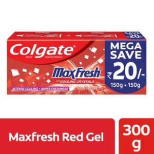 Colgate MaxFresh Toothpaste, Red Gel (150g*2)